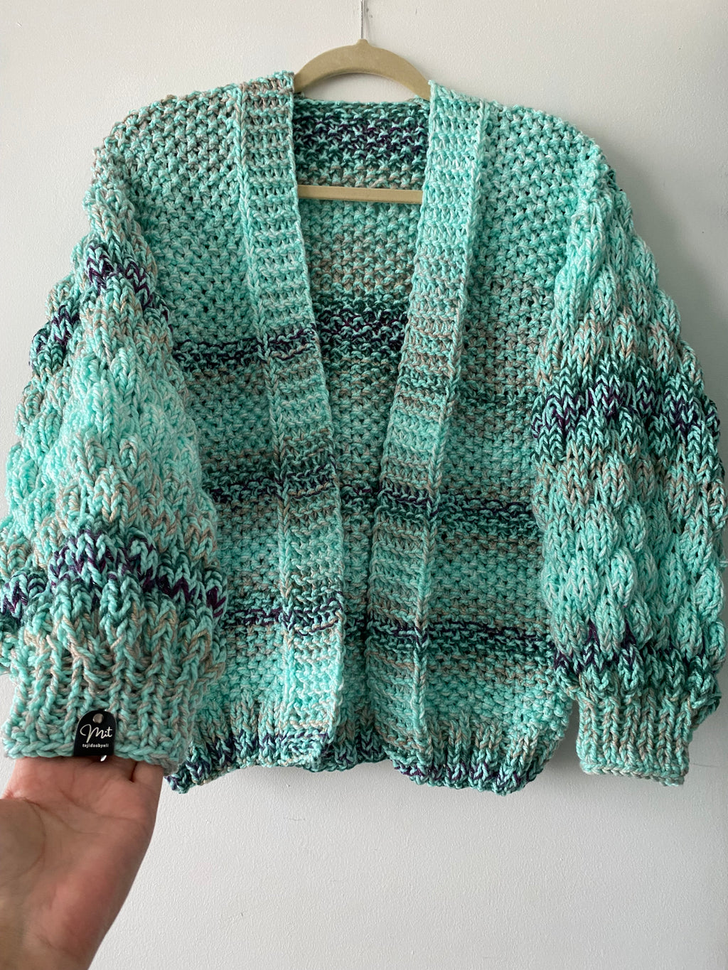 CARDIGAN AQUA