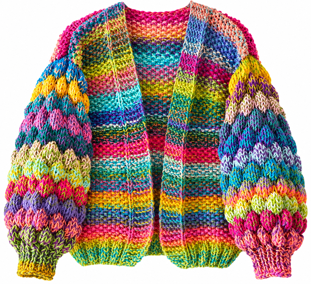 cardigan arcoiris